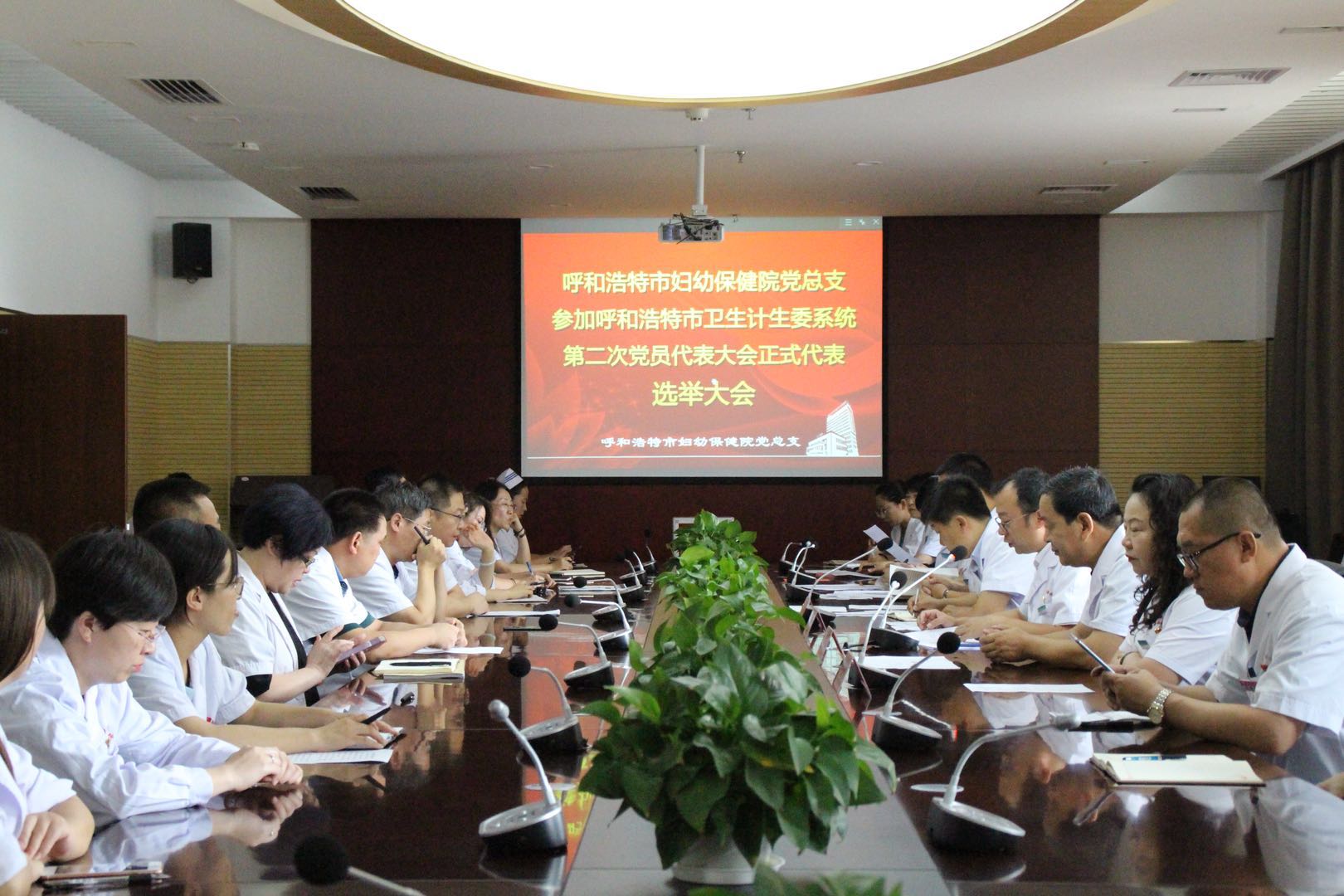 呼市婦幼保健院黨總支參加市衛(wèi)生計生委第二次黨員代表大會正式代表選舉大會成功召開